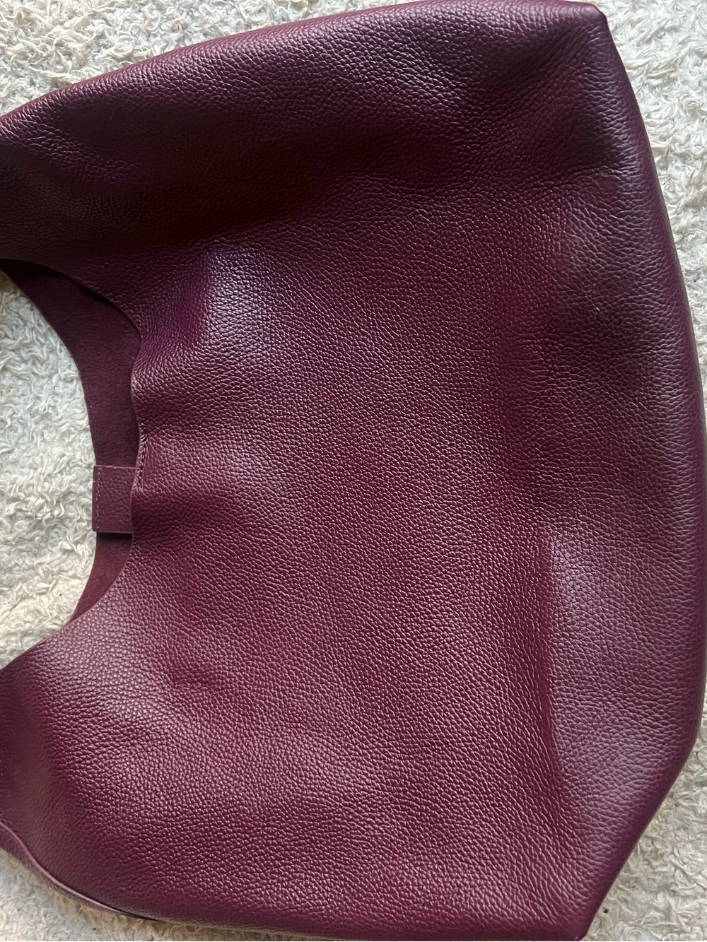 & Other Stories Plum Leather Hobo Shoulder Bag - Picture 4 of 16